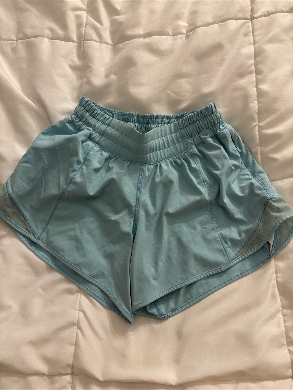 lululemon athletica Light Aqua Running Shorts